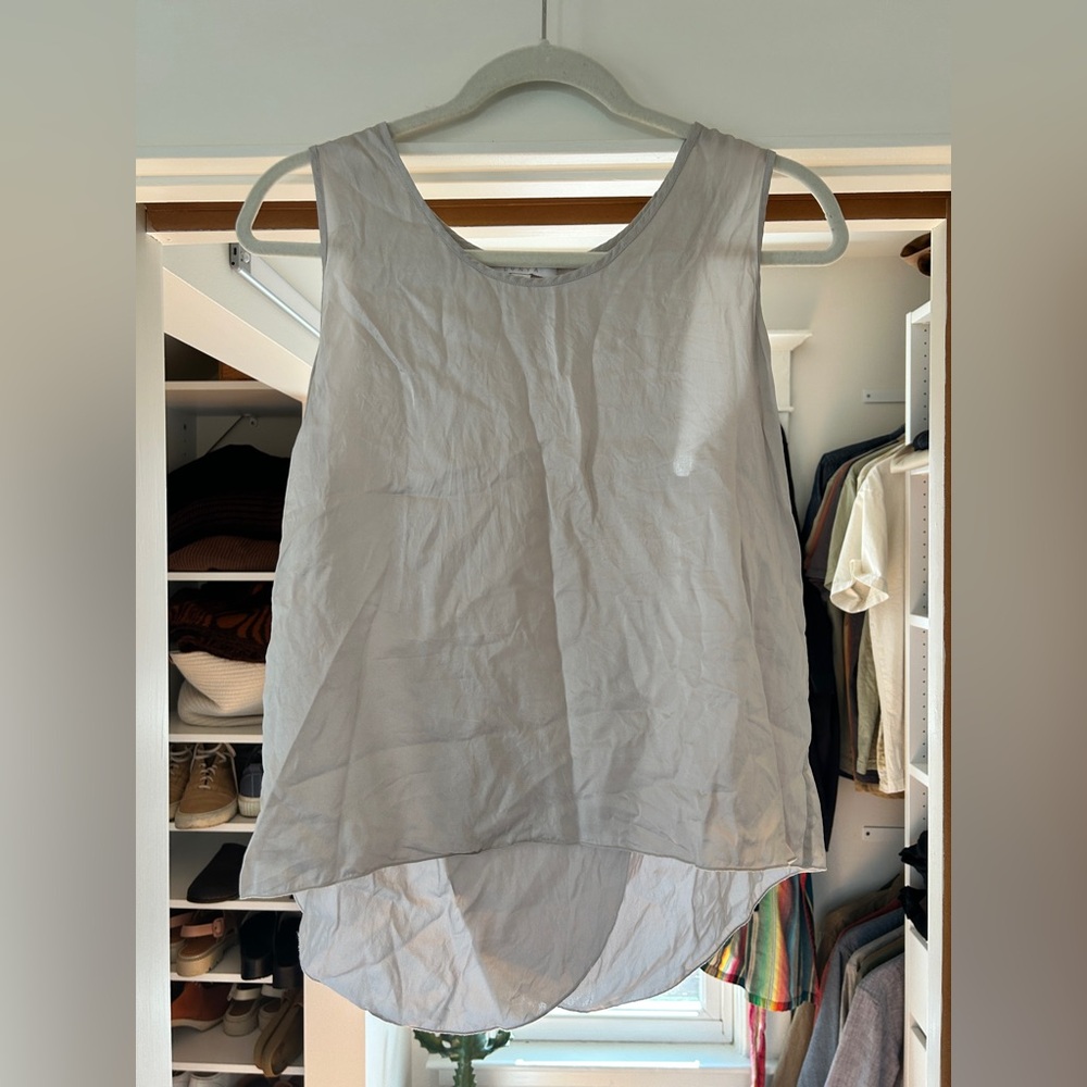 Lunya Tulip back Silk top